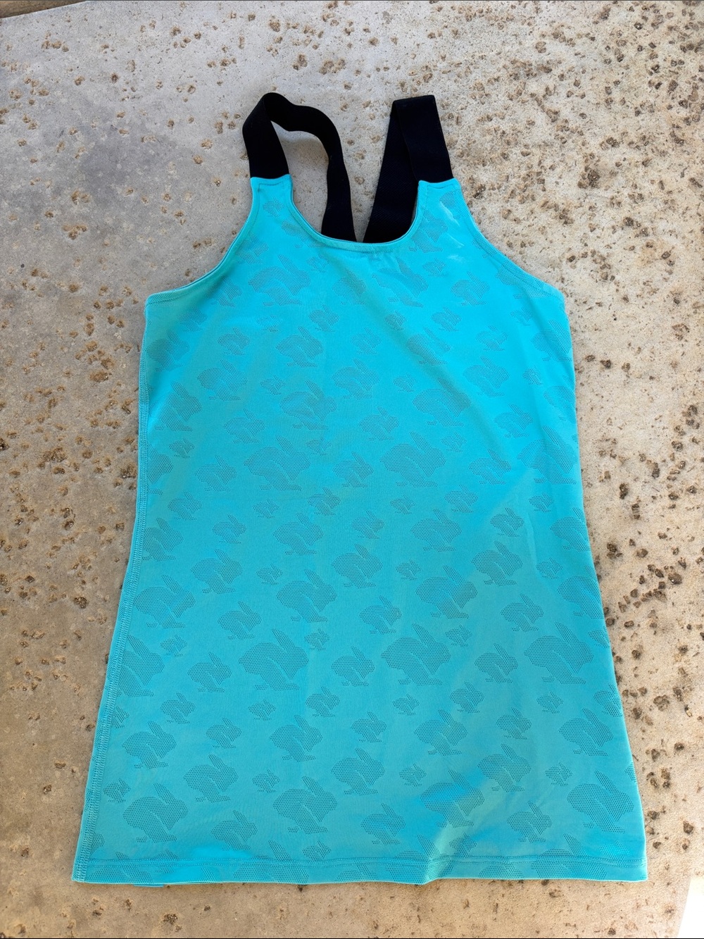 Women’s Aqua Performance Tank Top with Black Straps